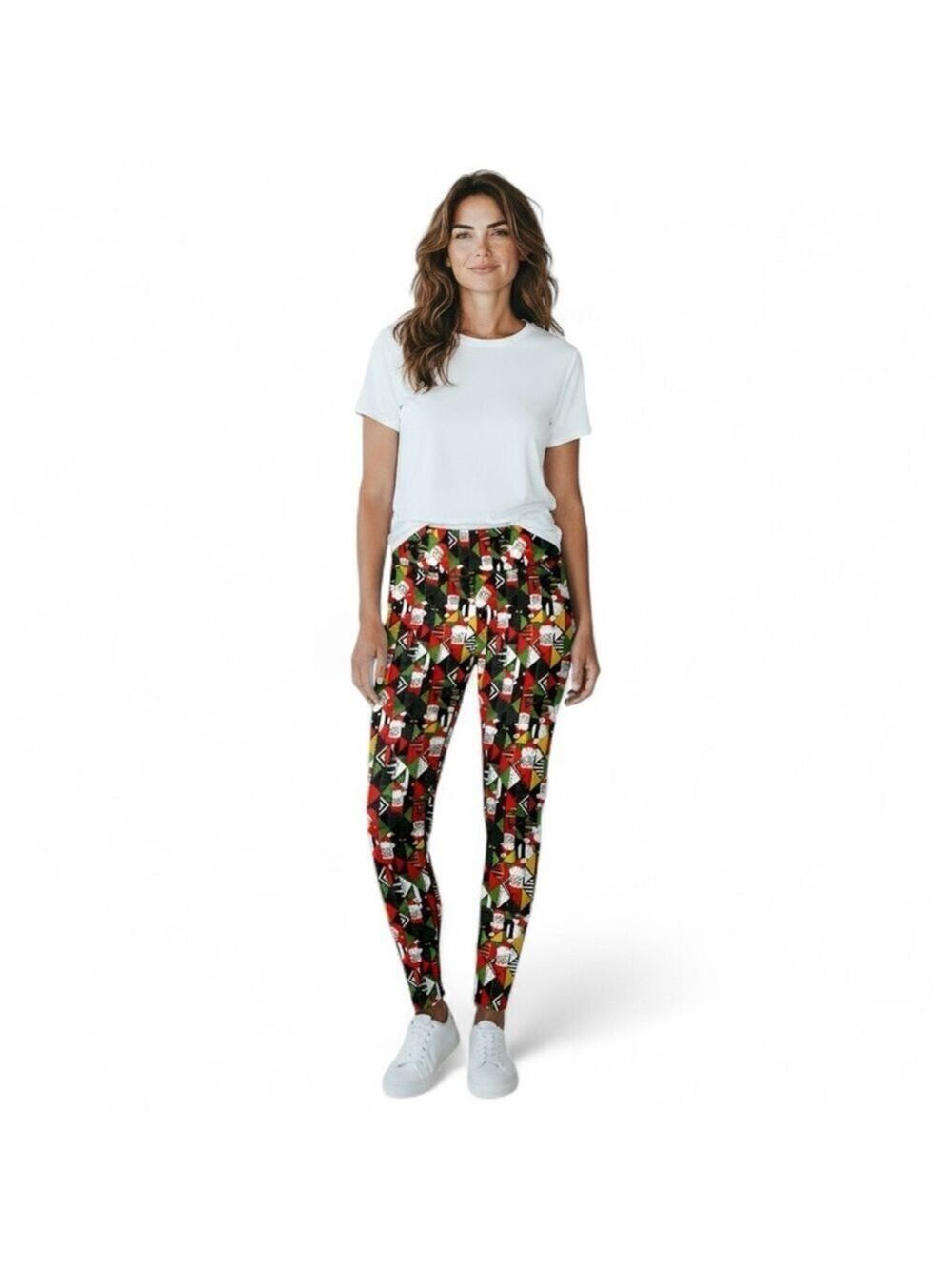 LuLaRoe Women Santa Claus Christmas Leggings Pants Size TC2
